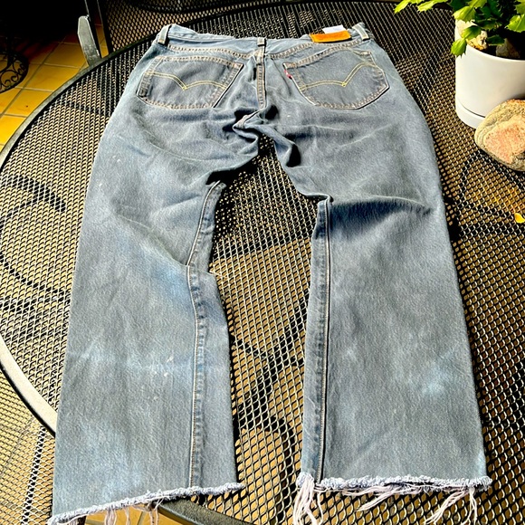 Vintage 501 Levi White Oak Selvedge jeans raw hem - Picture 5 of 12